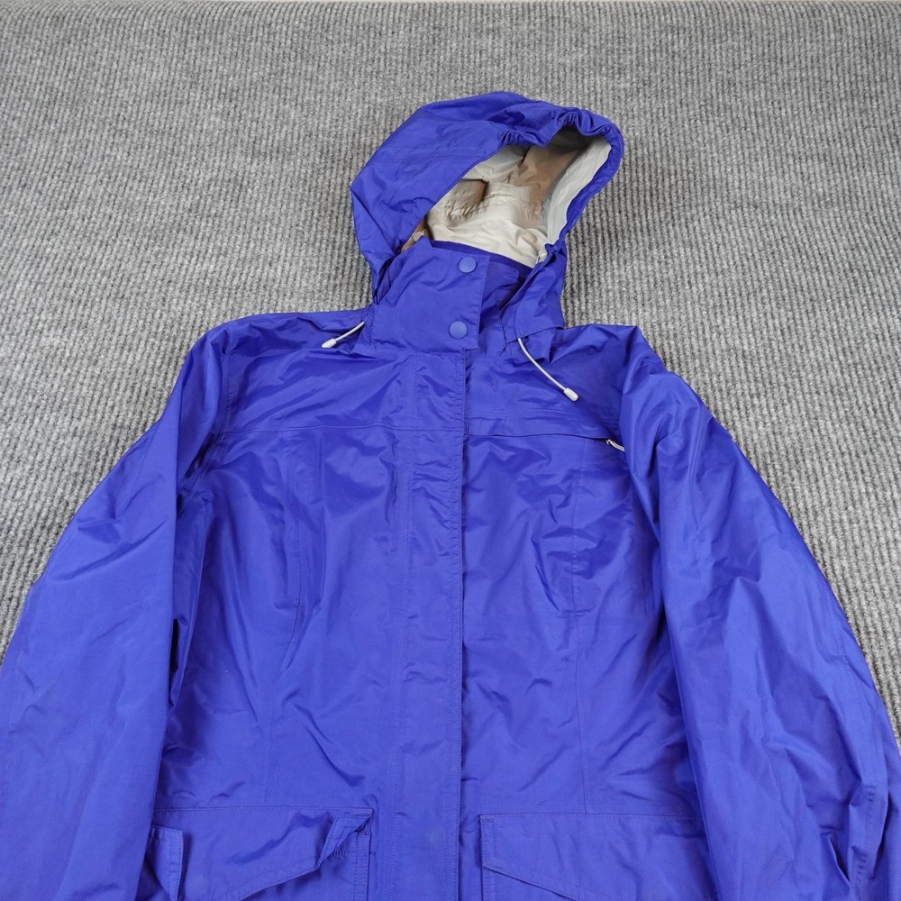 Patagonia Torrentshell City Jacket Womens Medium Blue Hooded Long Lined 27117 - Picture 3 of 11